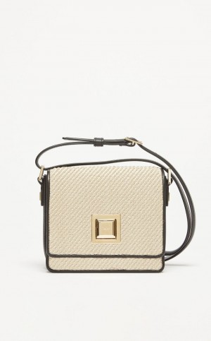 MM Bag Max Mara In δερματινα And Woven Fabric καφε | MMR594119