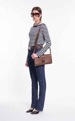 MM Bag Max Mara δερματινα Clutch καφε | MMR594123