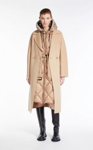 Padded Max Mara Gilet In Καπιτονέ θαλασσης-resistant καμβα καφε | MMR593985