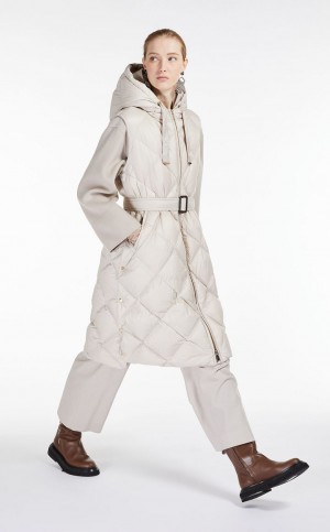 Padded Max Mara Gilet In Καπιτονέ θαλασσης-resistant καμβα καφε | MMR593987