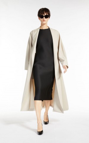 Trench Max Mara Duster In Gabardine Μαλλί καφε | MMR593946