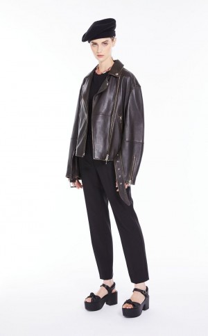 T-shirt Max Mara Basic Jersey μαυρα | MMR593667