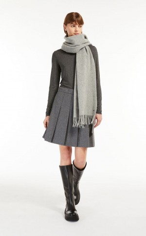 T-shirt Max Mara Viscose Jersey σκούρο γκρι | MMR593643