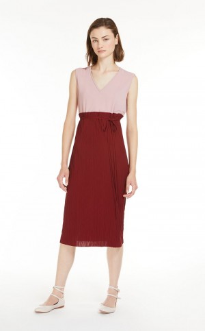 Φορεμα Max Mara Belted Sheath In Jersey Fabric φουξια | MMR593296