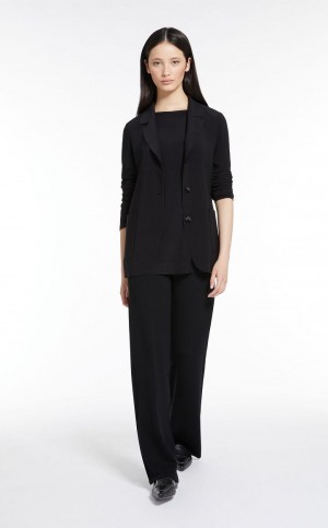 Μπλέιζερ Max Mara Blazer In Stretch Jersey μαυρα | MMR594094