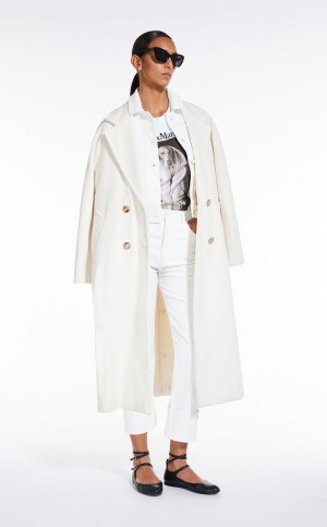 Μπουφαν Max Mara Bull βαμβακερα Cropped ασπρα | MMR594085