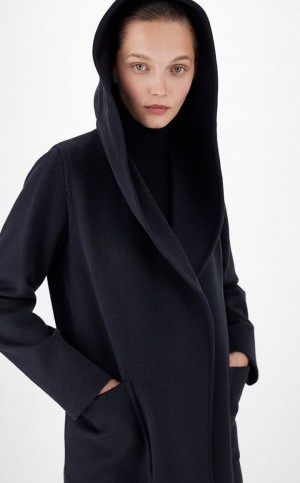 παλτό Max Mara Camel Colour Robe σκουρο μπλε | MMR593909