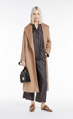 παλτό Max Mara Cashmere Robe καφε | MMR593895