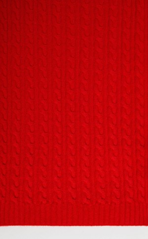 κασκολ Max Mara Cashmere Scarf κοκκινα | MMR594260