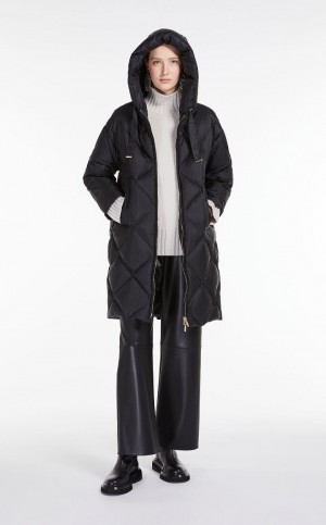 παντελόνι Max Mara Coated Fabric μαυρα | MMR593805