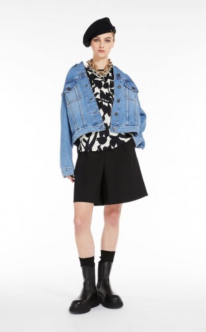 Μπουφαν Max Mara Denim σκουρο μπλε | MMR594098