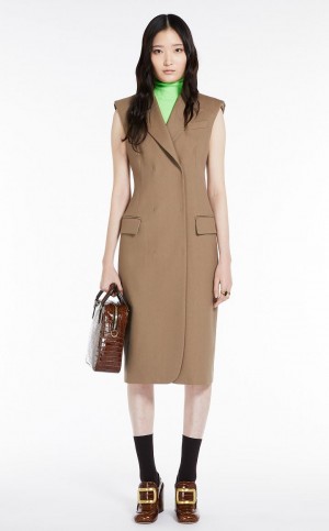 Φορεμα Max Mara Double-breasted αμανικα Μπεζ | MMR593359