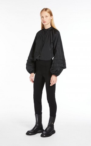 Μπλουζα Max Mara Feminine In Silk Taffeta μαυρα | MMR593631
