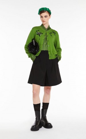 Μπλουζα Max Mara Flowing Satin πρασινο | MMR593593