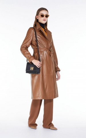 παντελόνι Max Mara Long Technical Cady καφε | MMR593762