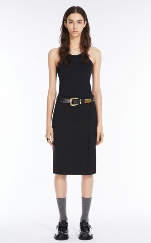 φουστεσ Max Mara Low-rise Midi μαυρα | MMR593722