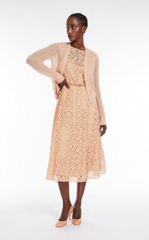 πλεκτά Max Mara Mohair Gauze Cardigan βερίκοκο | MMR593438