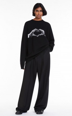 Φορεμα Max Mara Oversized Cashmere μαυρα | MMR593344