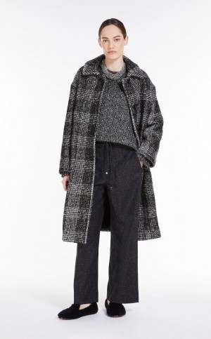 παντελόνι Max Mara Patterned Μαλλί Joggers μαυρα | MMR593820