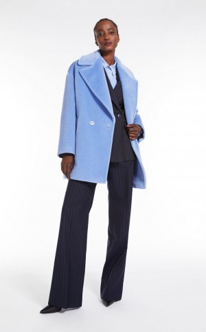 Κοστούμι Max Mara Pinstripe Μαλλί-blend σκουρο μπλε | MMR593487