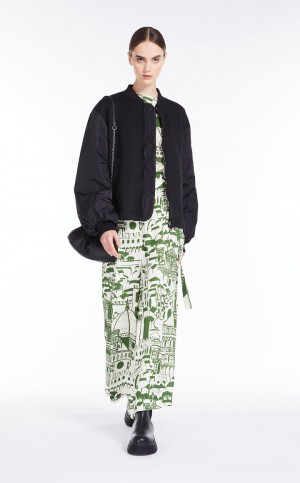 Μπλουζα Max Mara Printed Silk πρασινο | MMR593592