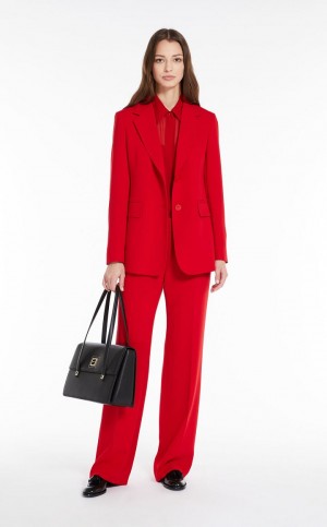 Μπλουζα Max Mara Silk Georgette κοκκινα | MMR593598