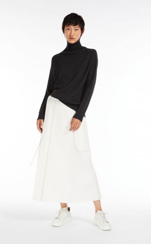 πλεκτά Max Mara Soft Μαλλί σκούρο γκρι | MMR593439