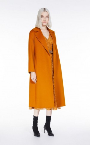 παλτό Max Mara Μαλλί And Cashmere Robe καφε | MMR593869