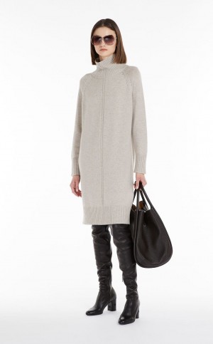 Φορεμα Max Mara Μαλλί And Cashmere Yarn Μπεζ | MMR593298