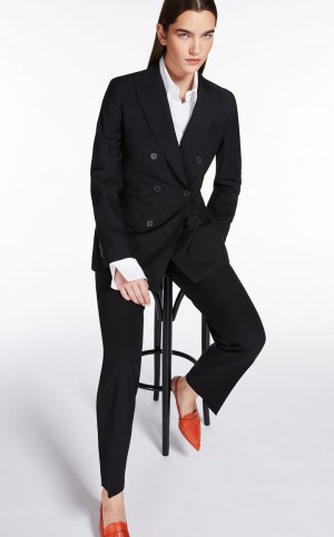 Μπλέιζερ Max Mara Μαλλί And Mohair μαυρα | MMR594026