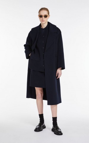 φουστεσ Max Mara Μαλλί Bodycon σκουρο μπλε | MMR593699