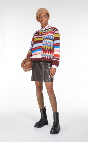 φουστεσ Max Mara δερματινα Mini μαυρα | MMR593692