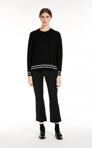 πλεκτά Max Mara Μαλλί Yarn μαυρα | MMR593447