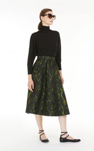 πλεκτά Max Mara ελαφρια Μαλλί Turtleneck μαυρα | MMR593427